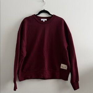 WeWoreWhat Deep Burgundy Sweatshirt